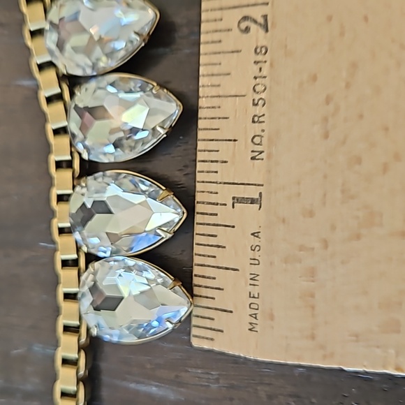 Loren Hope Clear Crystal Teardrop Necklace - Picture 8 of 10